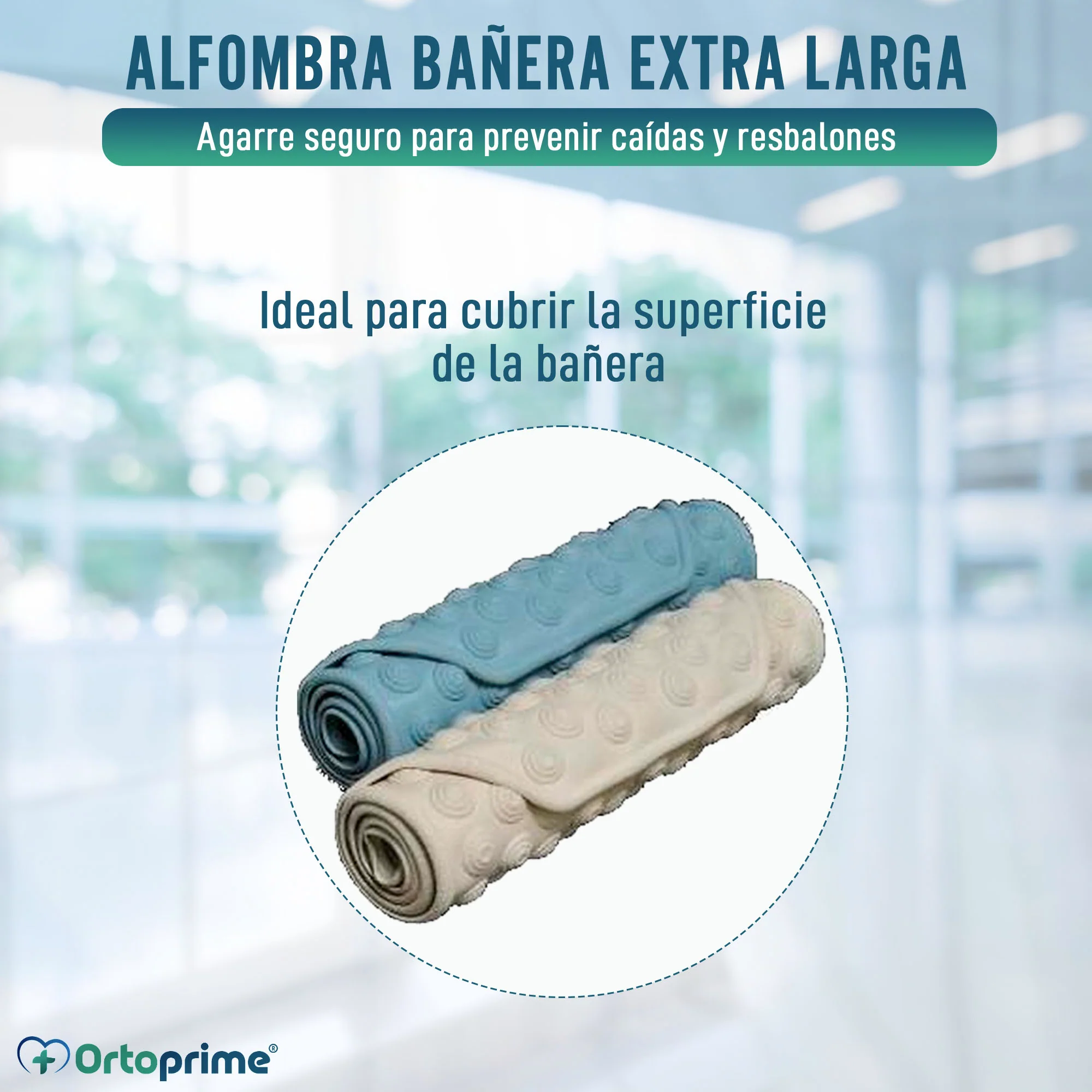 Alfombra Bañera Antideslizante Extra Larga | 2 Colores - Image 2