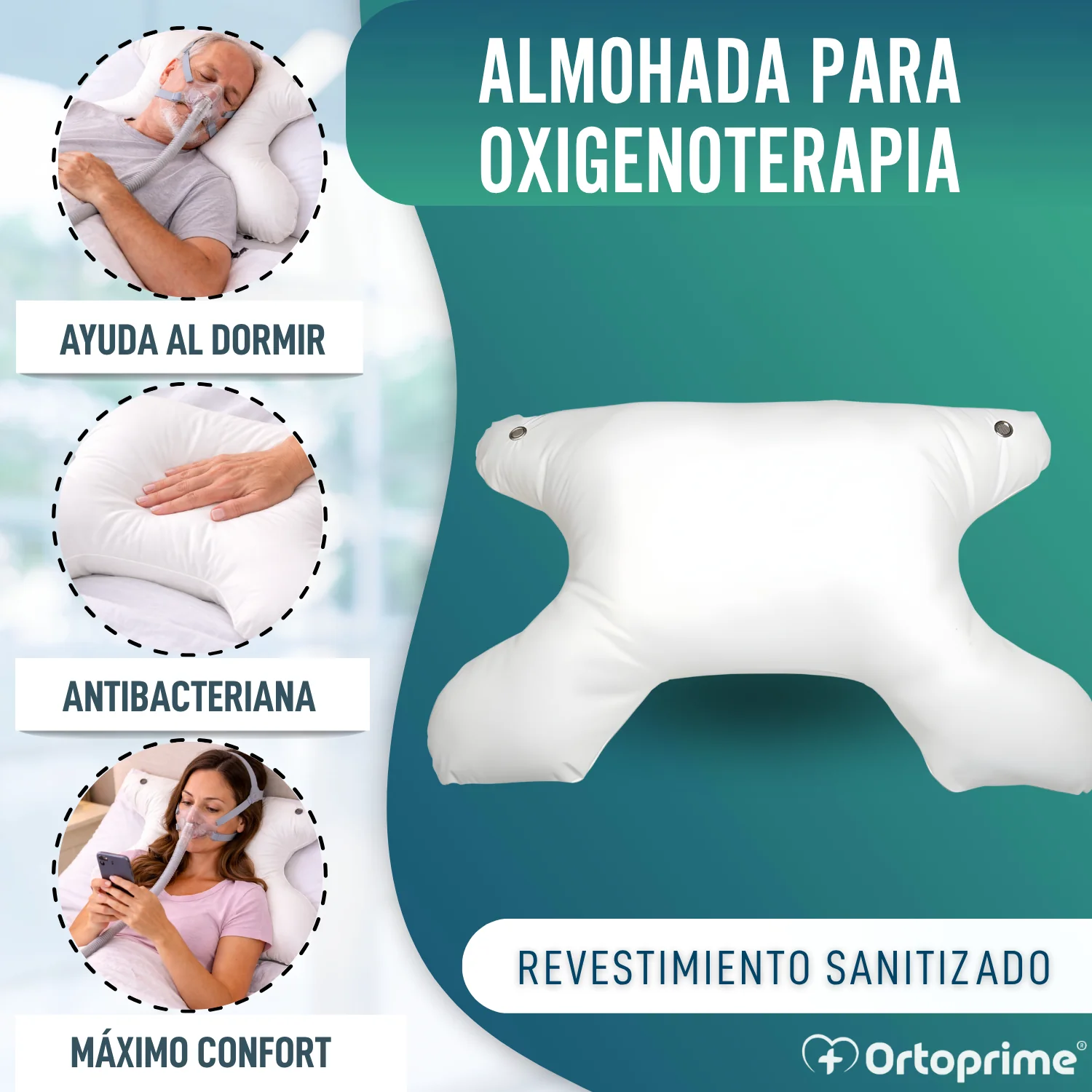Almohada CPAP Ortopédica para Máscara Respiratoria - Image 3
