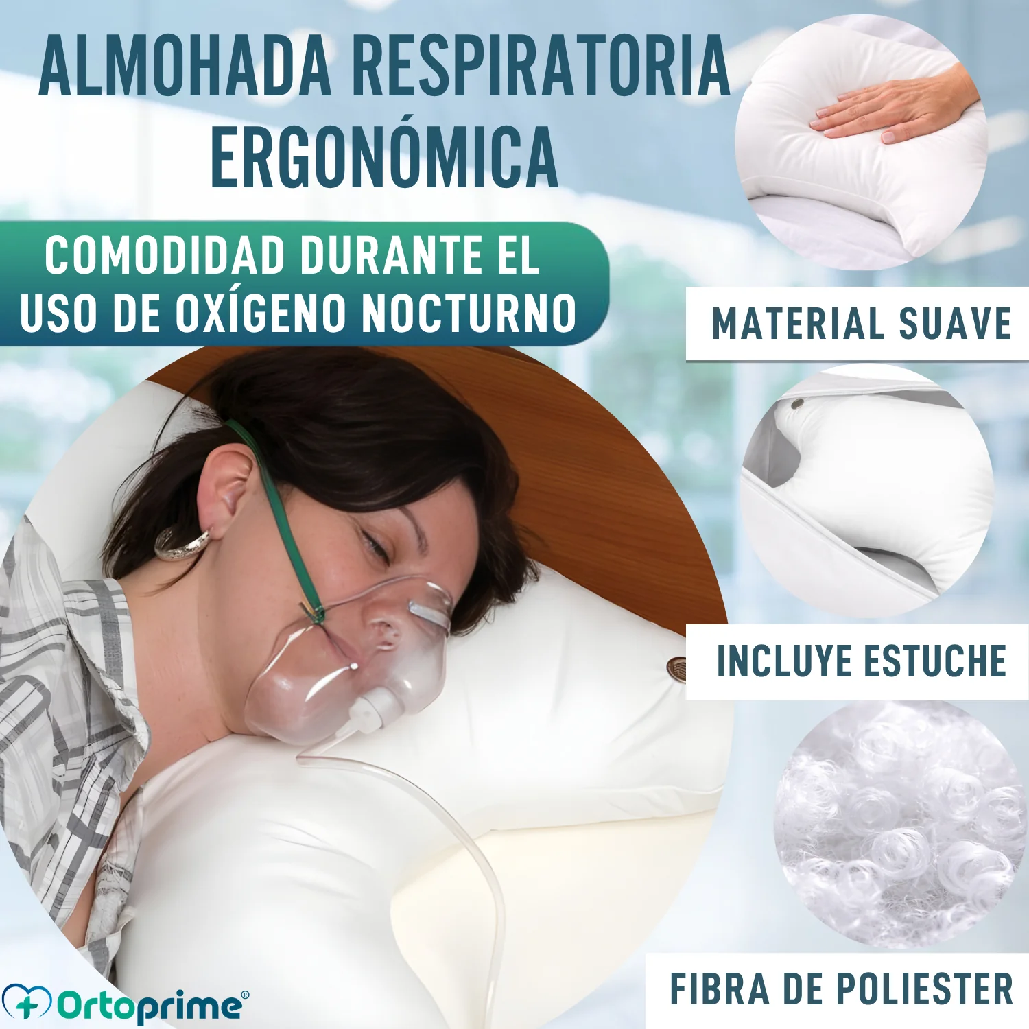 Almohada CPAP Ortopédica para Máscara Respiratoria - Image 6