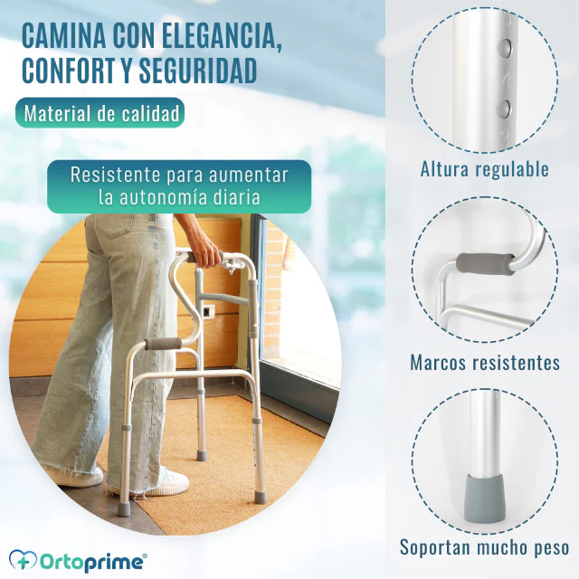 Andador para Adultos con Incorporador | Caminador Aluminio Plegable - Image 6