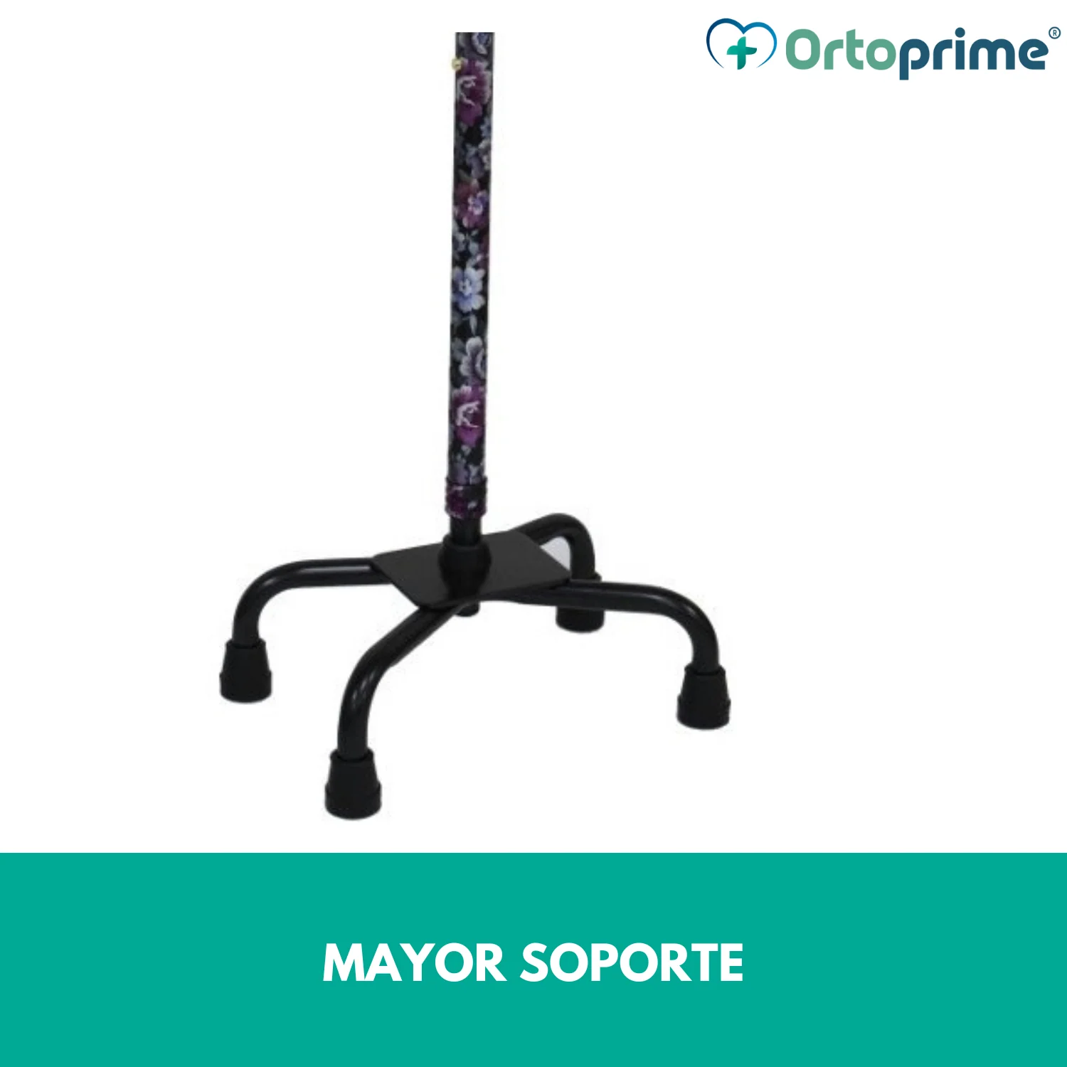 Bastón Cuadrípode Estampado | Mayor Soporte - Image 4