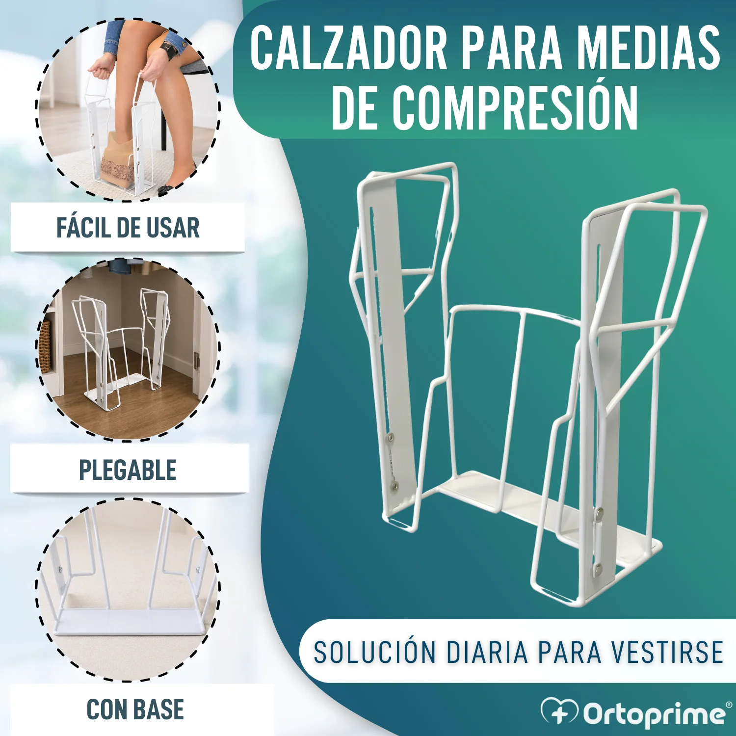Calzador Medias de Compresión y Calcetines | Ayuda Plegable - Image 4