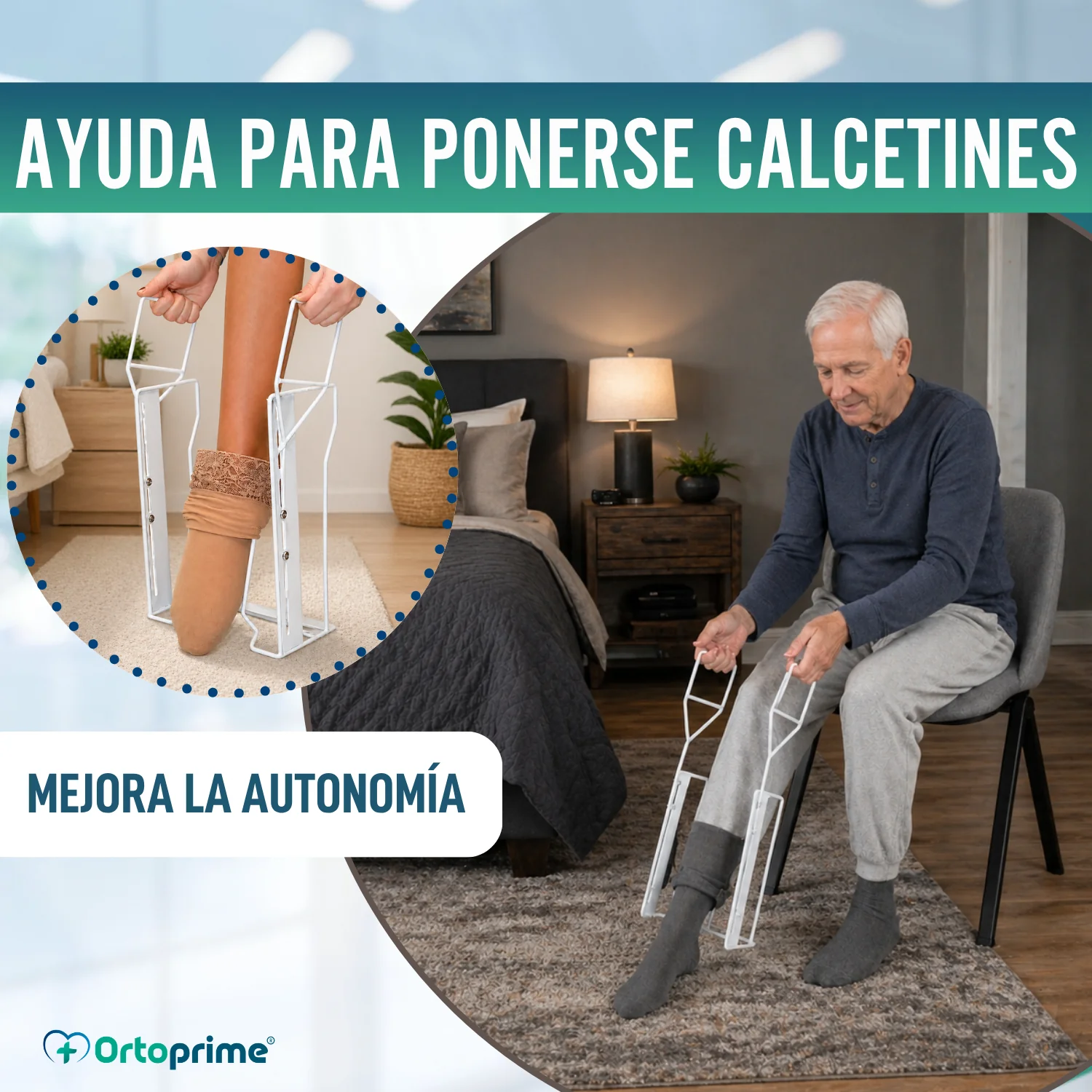 Calzador Medias de Compresión y Calcetines | Ayuda Plegable - Image 5