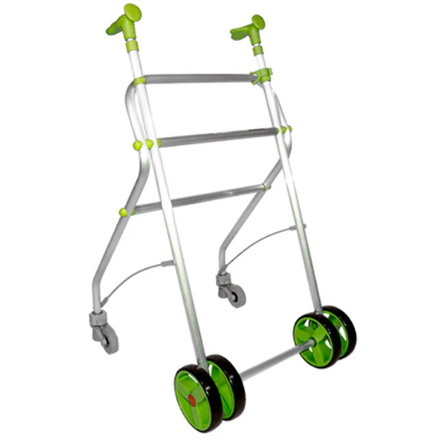 Caminador para Adulto Plegable Regulable y Frenos a Presión