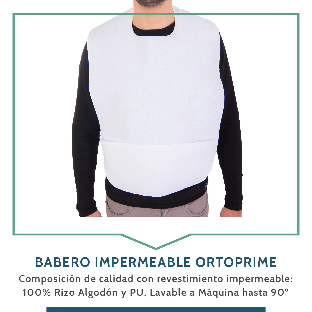 Babero Adulto Impermeable Rizo | Pack 5 Unidades - Image 3