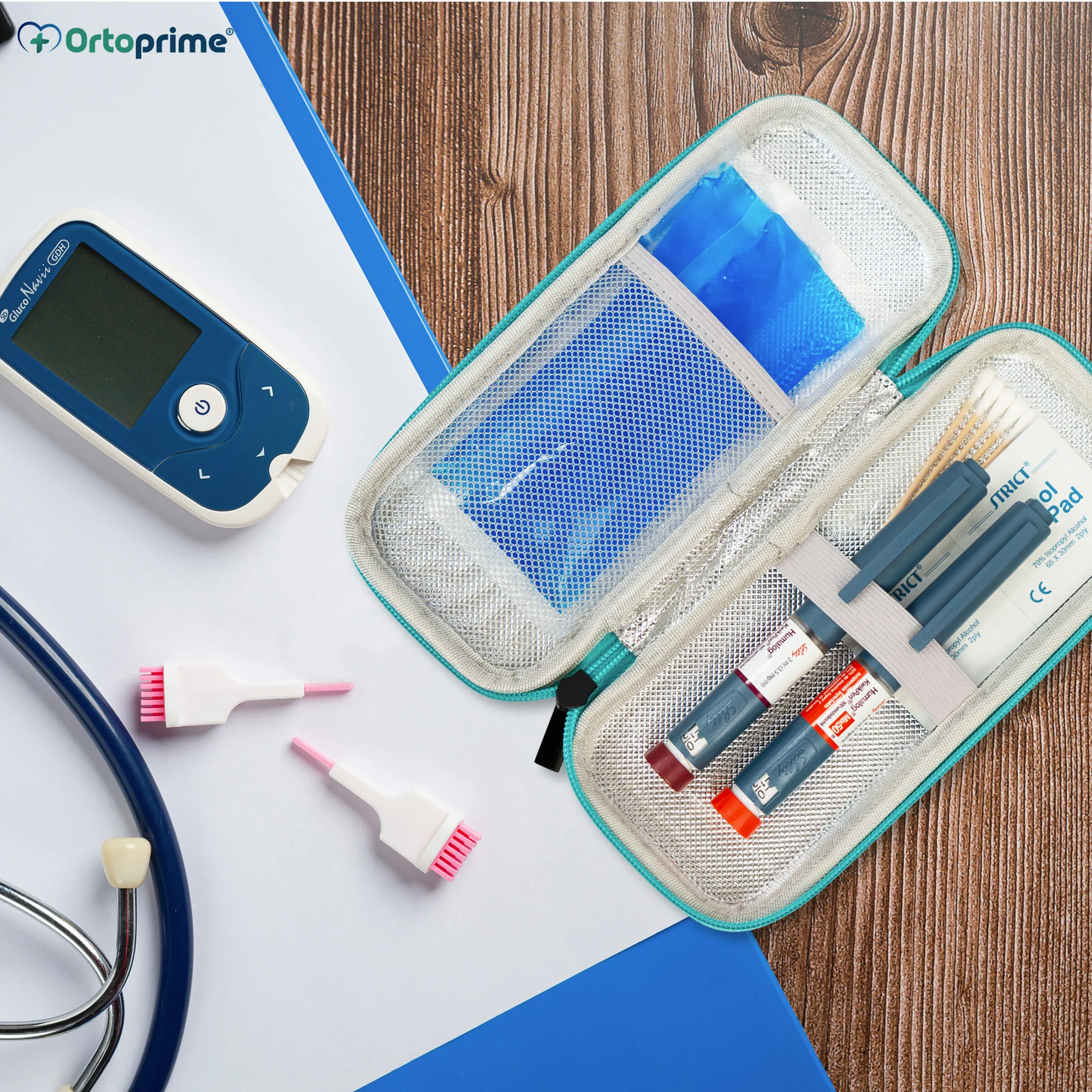 Estuche Insulina Isotérmico con 2 Bolsas Gel Frío y Cremallera - Image 4