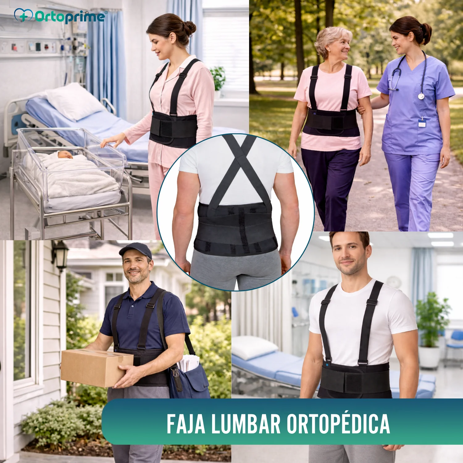 Faja Laboral Lumbosacrosa con Tirantes | Órtesis Ajustable - Image 8