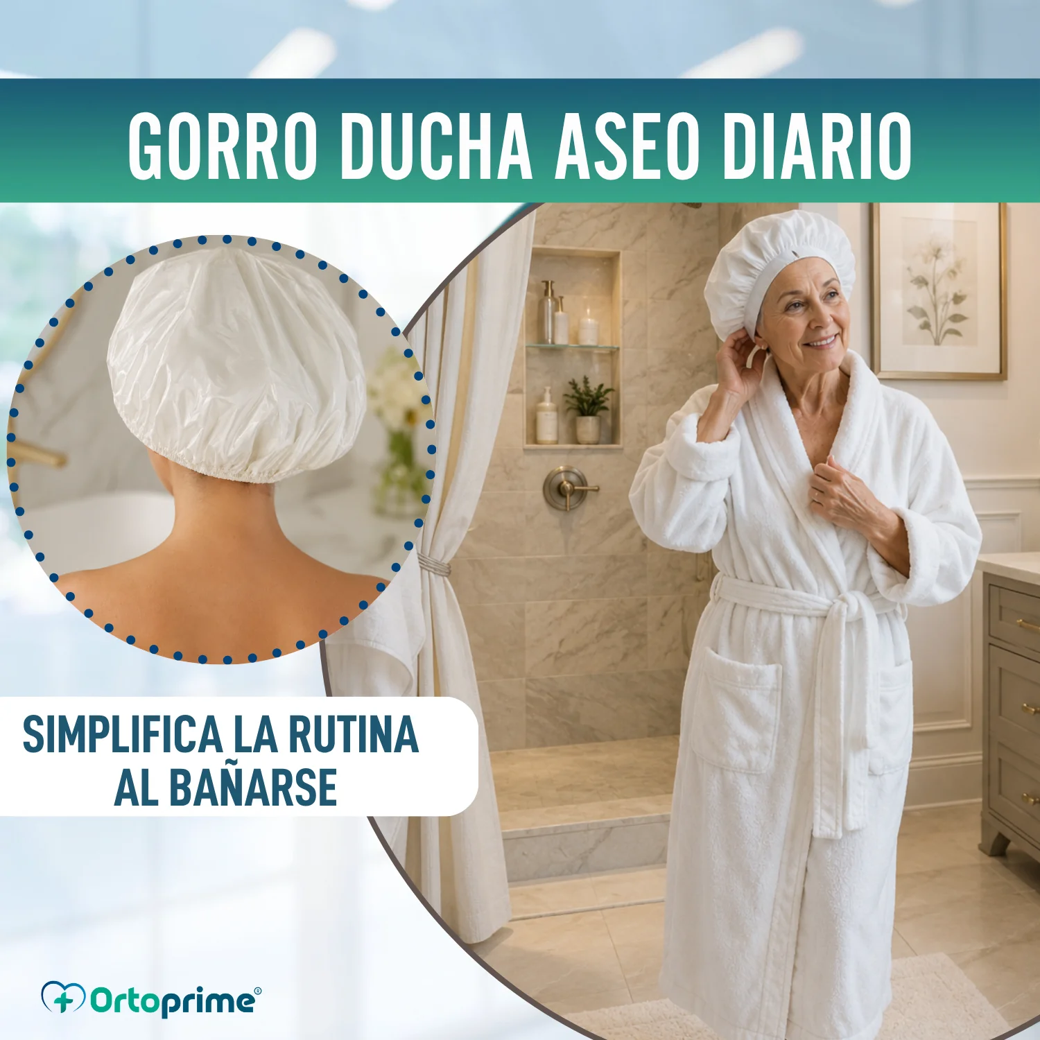 Gorro de Baño Reutilizable Lavable y Transpirable | Talla Única - Image 5