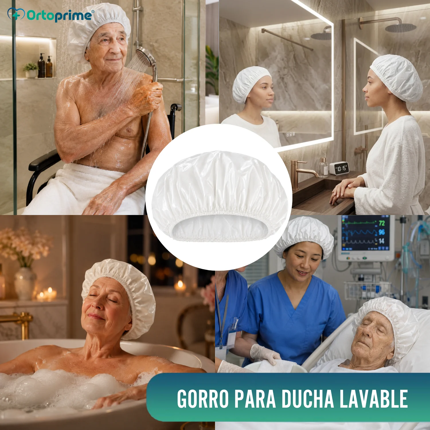 Gorro de Baño Reutilizable Lavable y Transpirable | Talla Única - Image 8