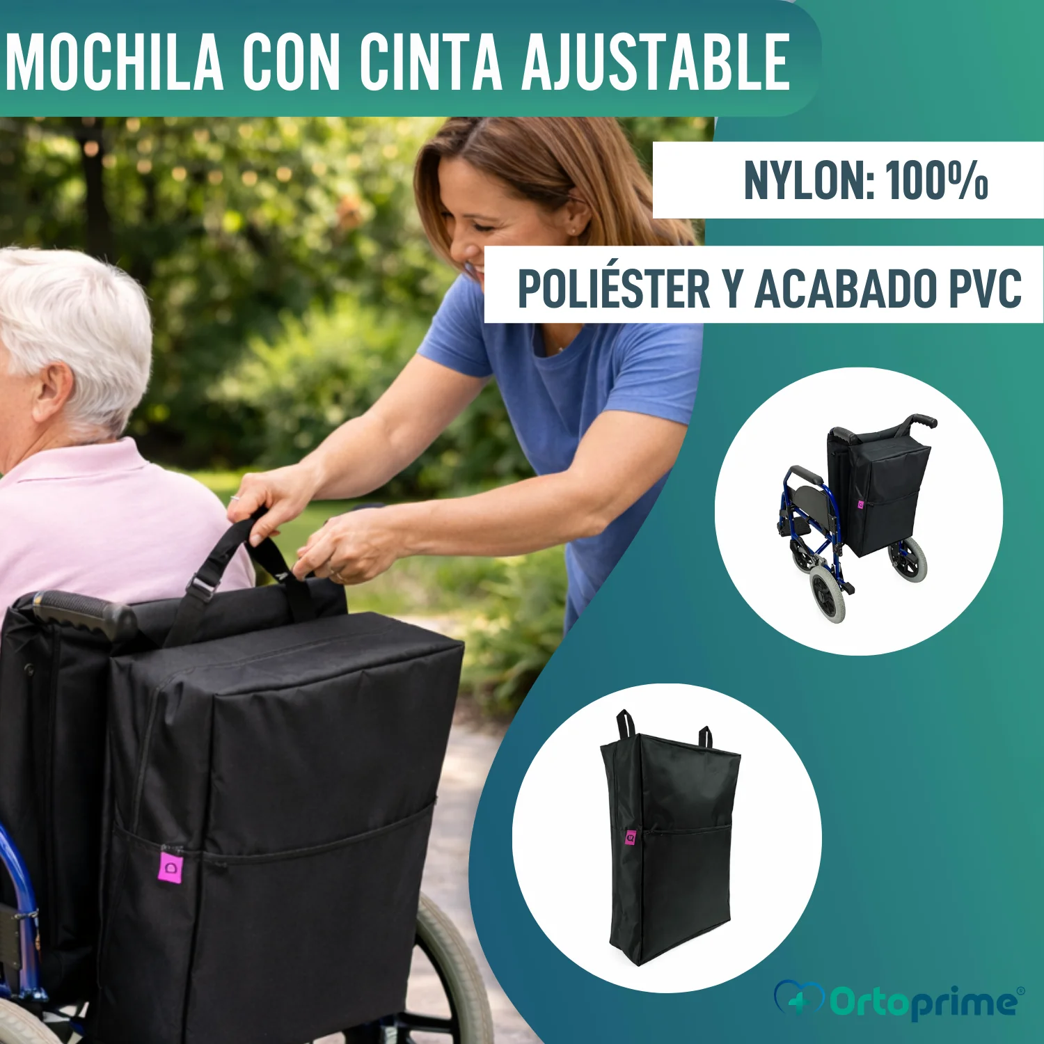 Mochila Trasera para Silla de Ruedas | 8 Compartimientos - Image 5