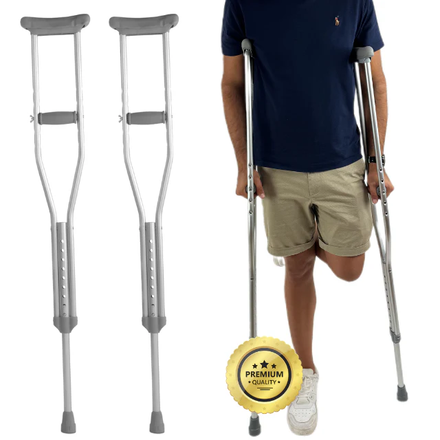 Muletas Adulto Axilares | Muletas Regulables Aluminio Pack x2