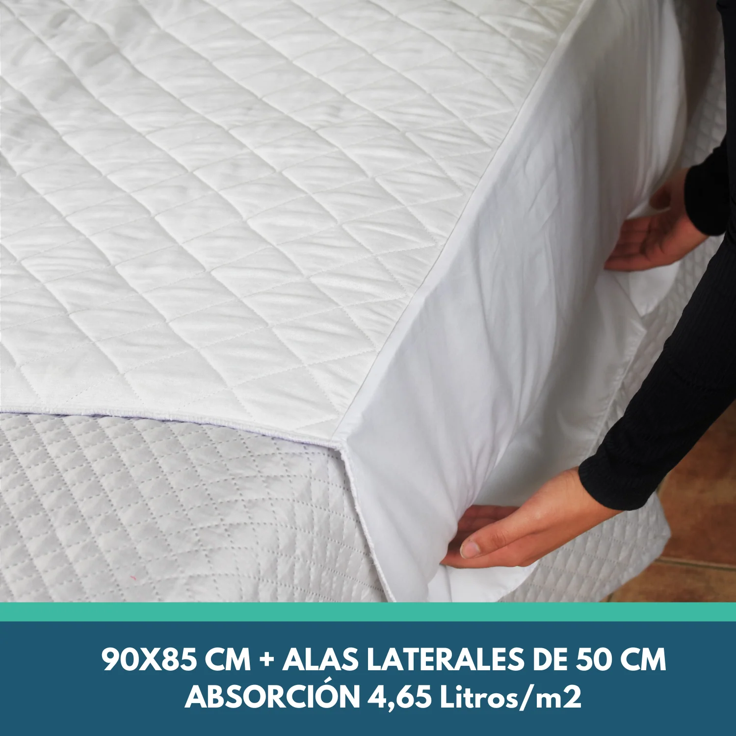 PACK 2 Empapadores Absorbentes Lavables Cama 90cm Plus 4,65 Litros/m2 - Image 5