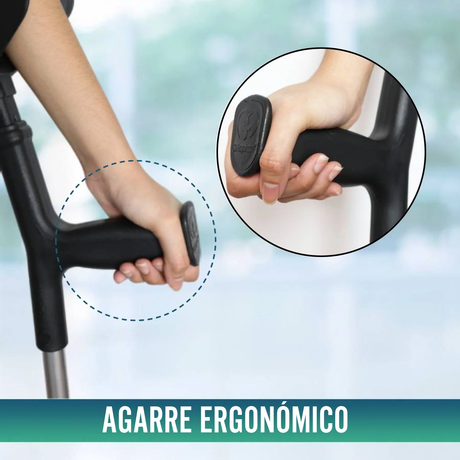 Pack 2 Muletas Regulables Ortopédicas | Dúo Bastón inglés - Image 4