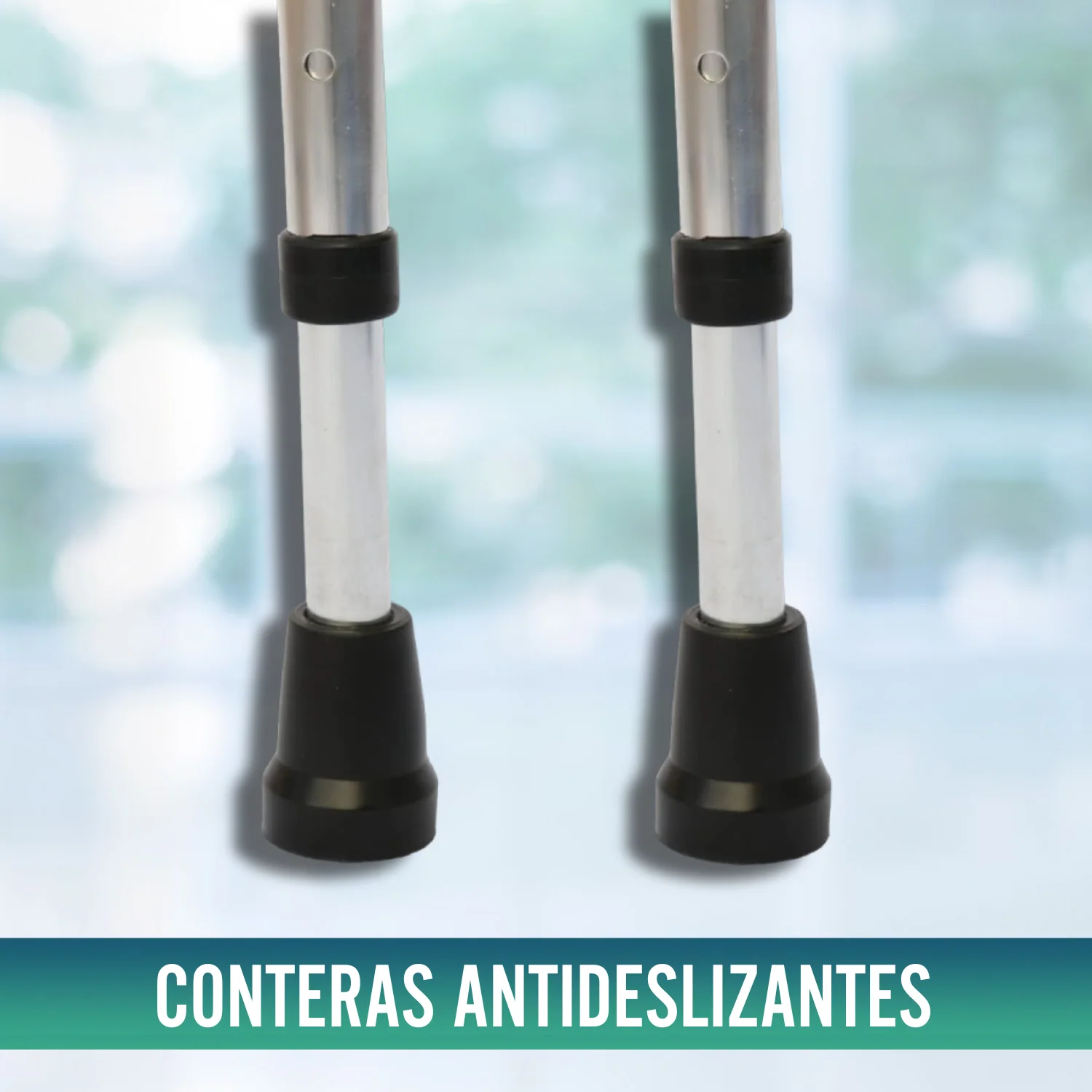 Pack 2 Muletas Regulables Ortopédicas | Dúo Bastón inglés - Image 5