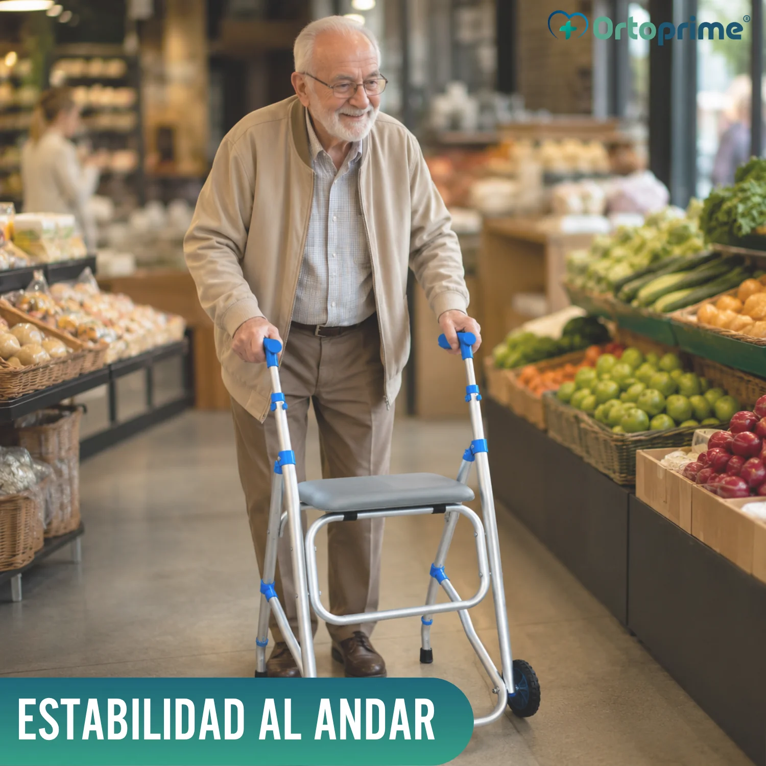 Andador de Aluminio Plegable con Asiento - Image 7