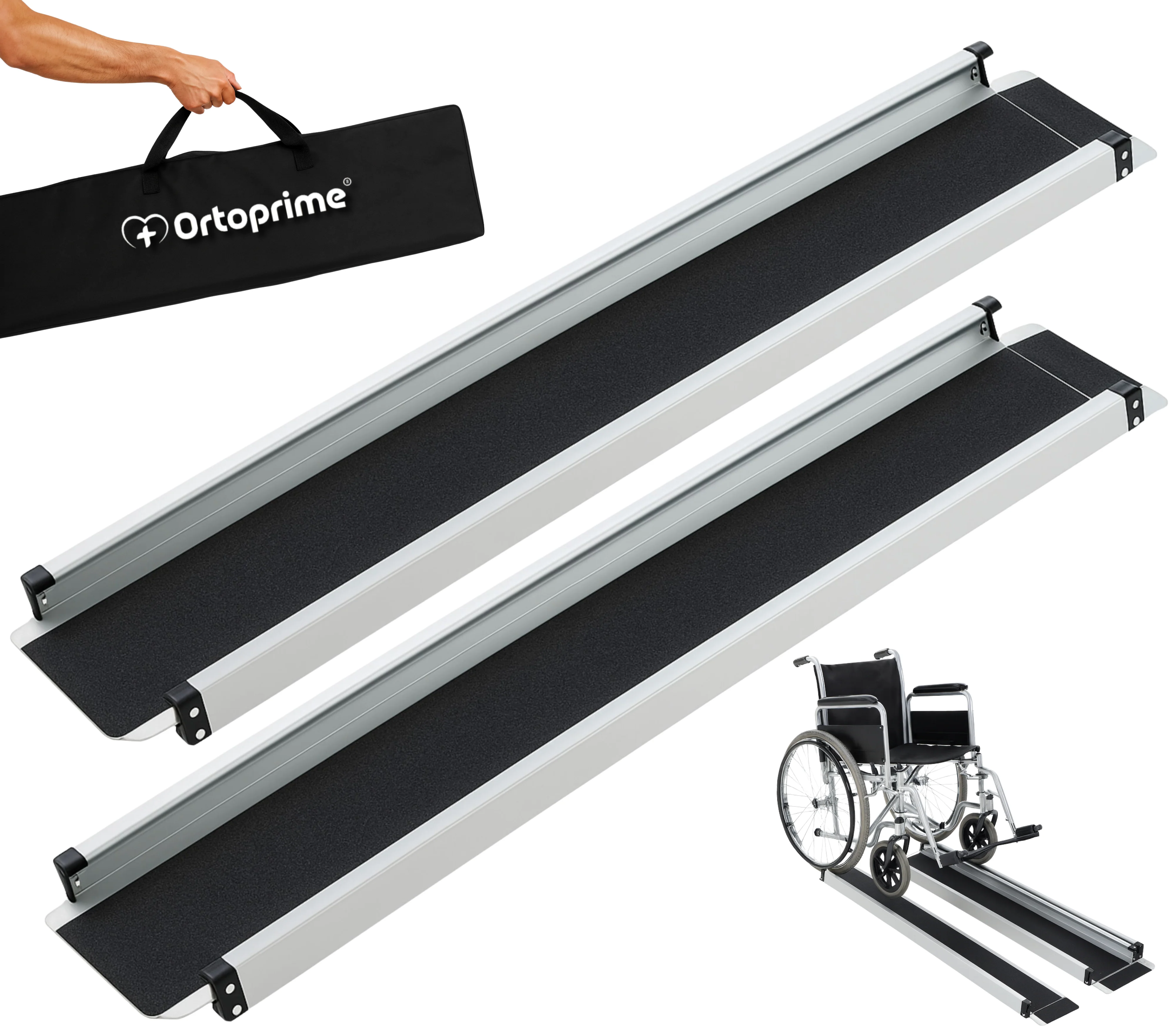 Rampas Telescópicas para Silla de Ruedas Resistentes 270kg