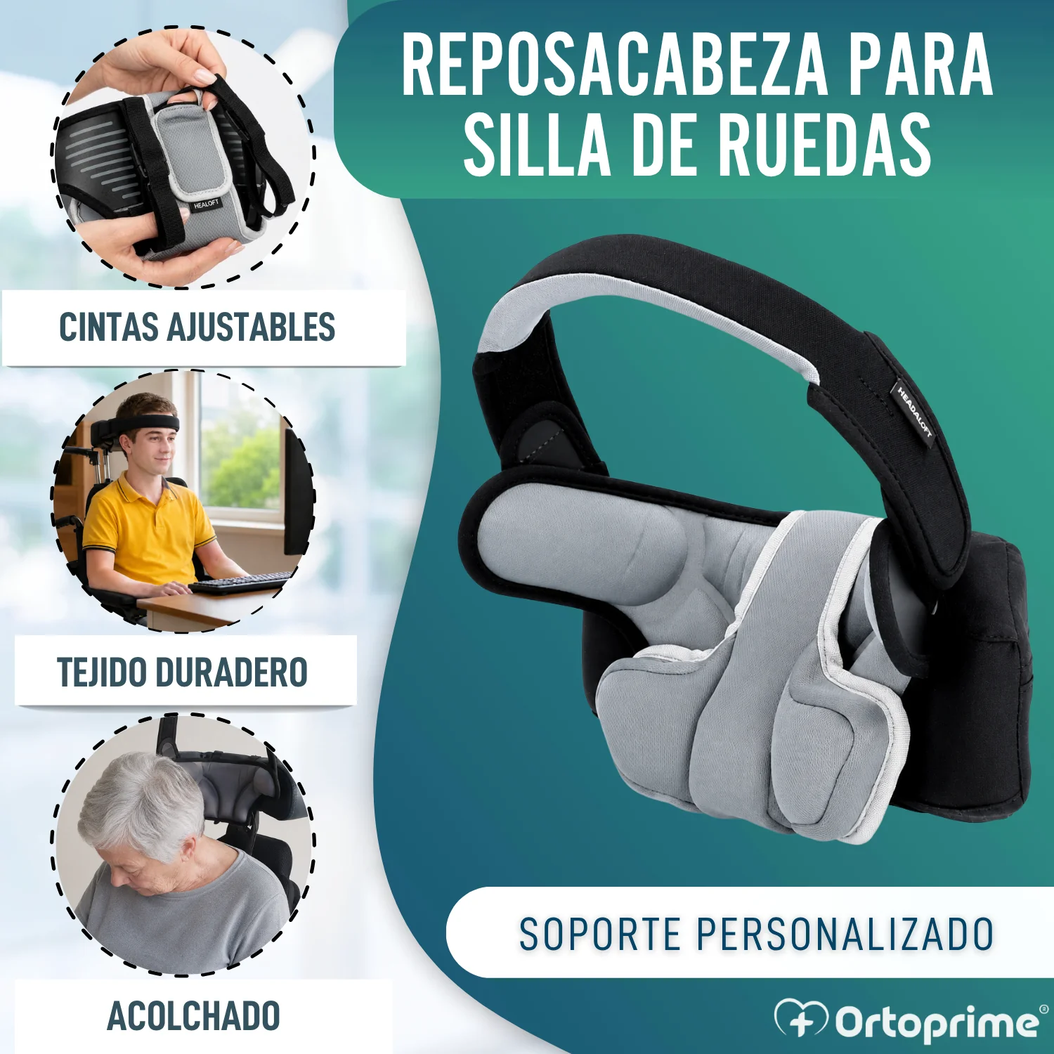 Reposacabezas para Silla de Ruedas Ajustable | Dos Modelos - Image 3