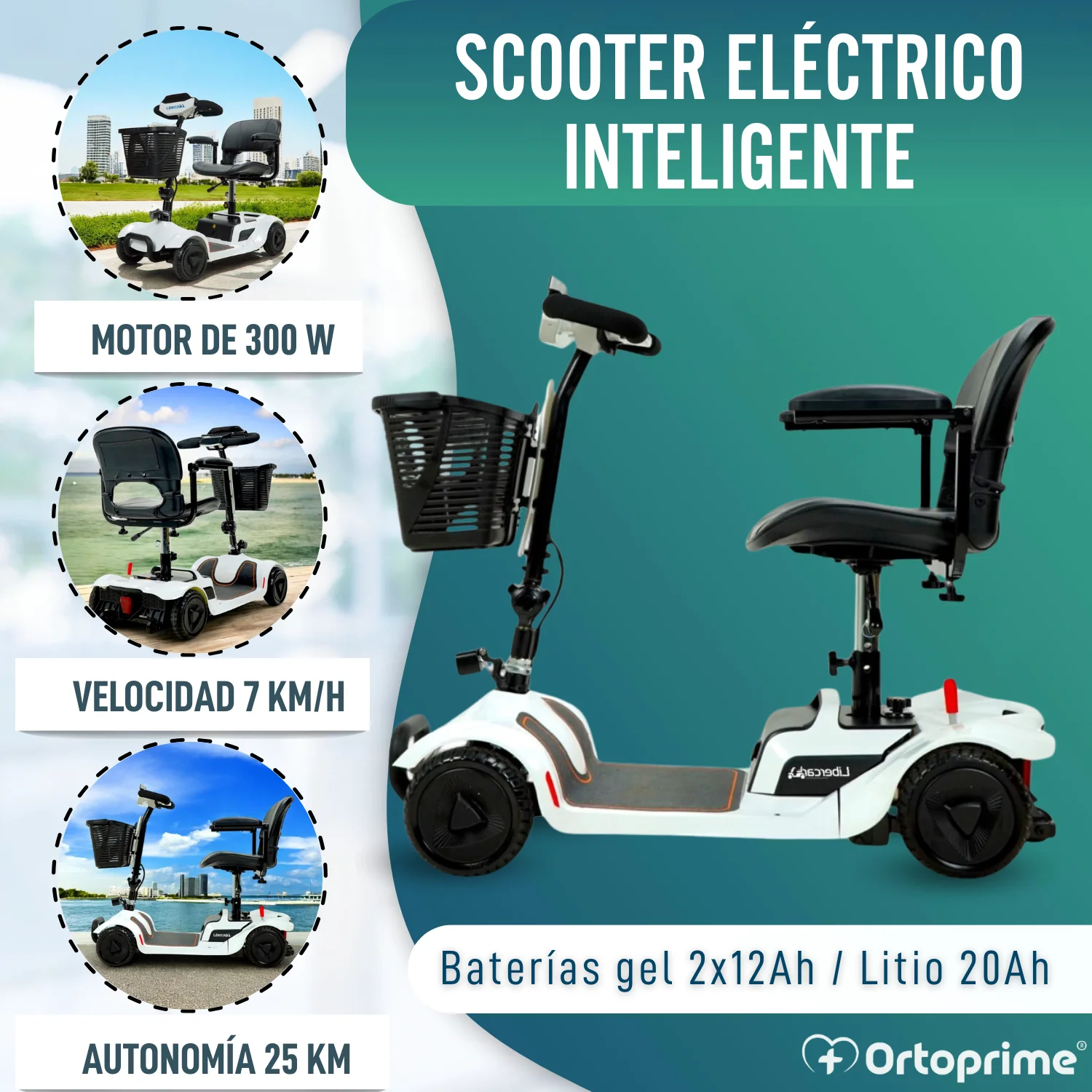 Scooter Eléctrico Inteligente con Tecnología NFC | 4 Ruedas - Image 3