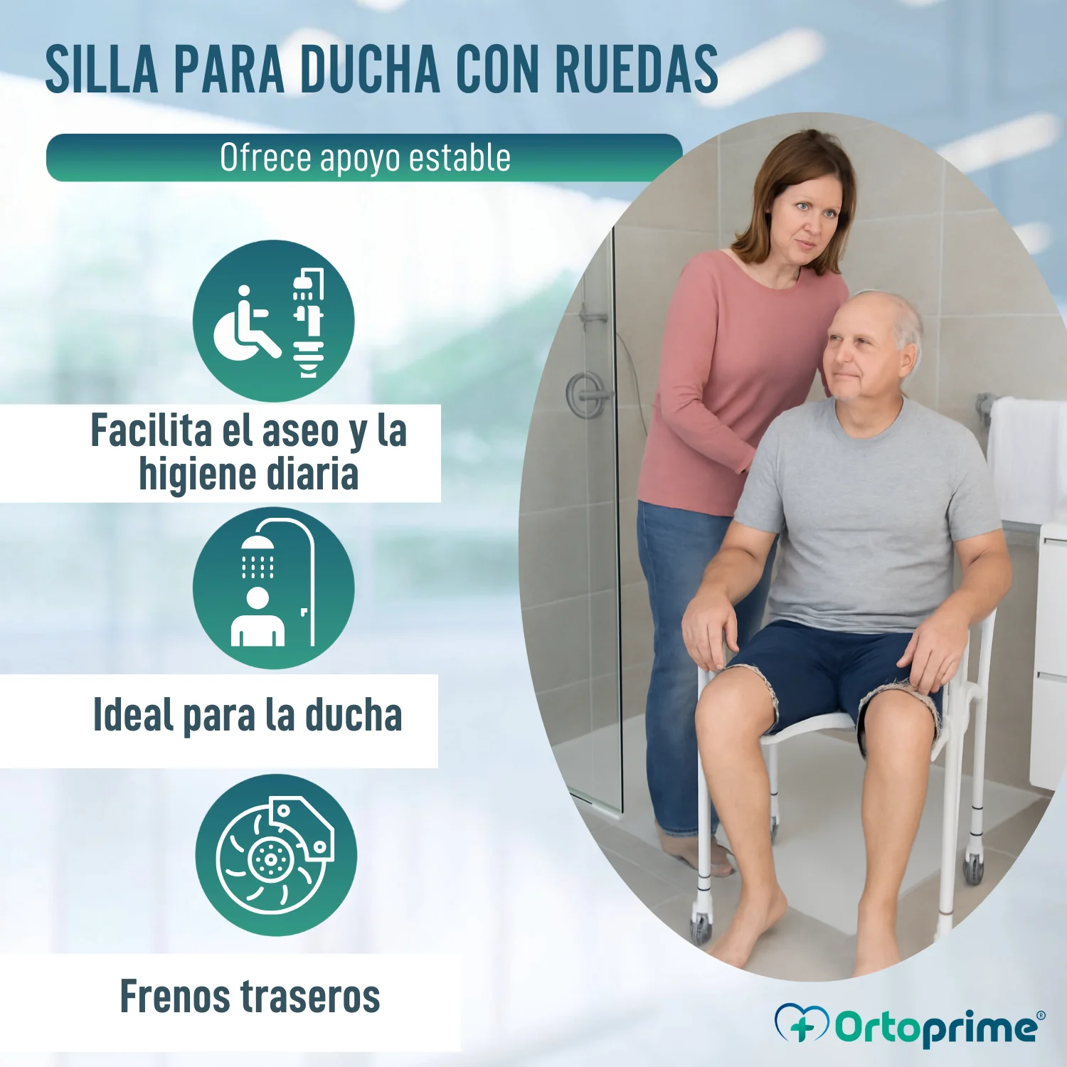 Silla de Ducha en Forma de U | Asiento para Baño Plegable - Image 5