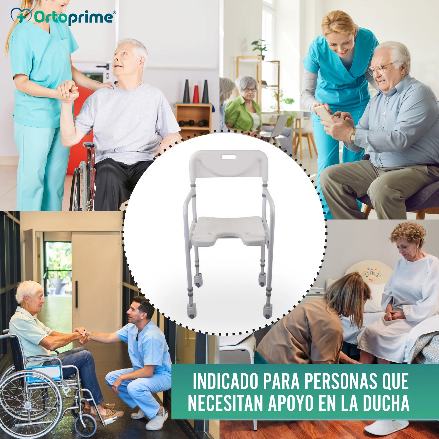 Silla de Ducha en Forma de U | Asiento para Baño Plegable - Image 8