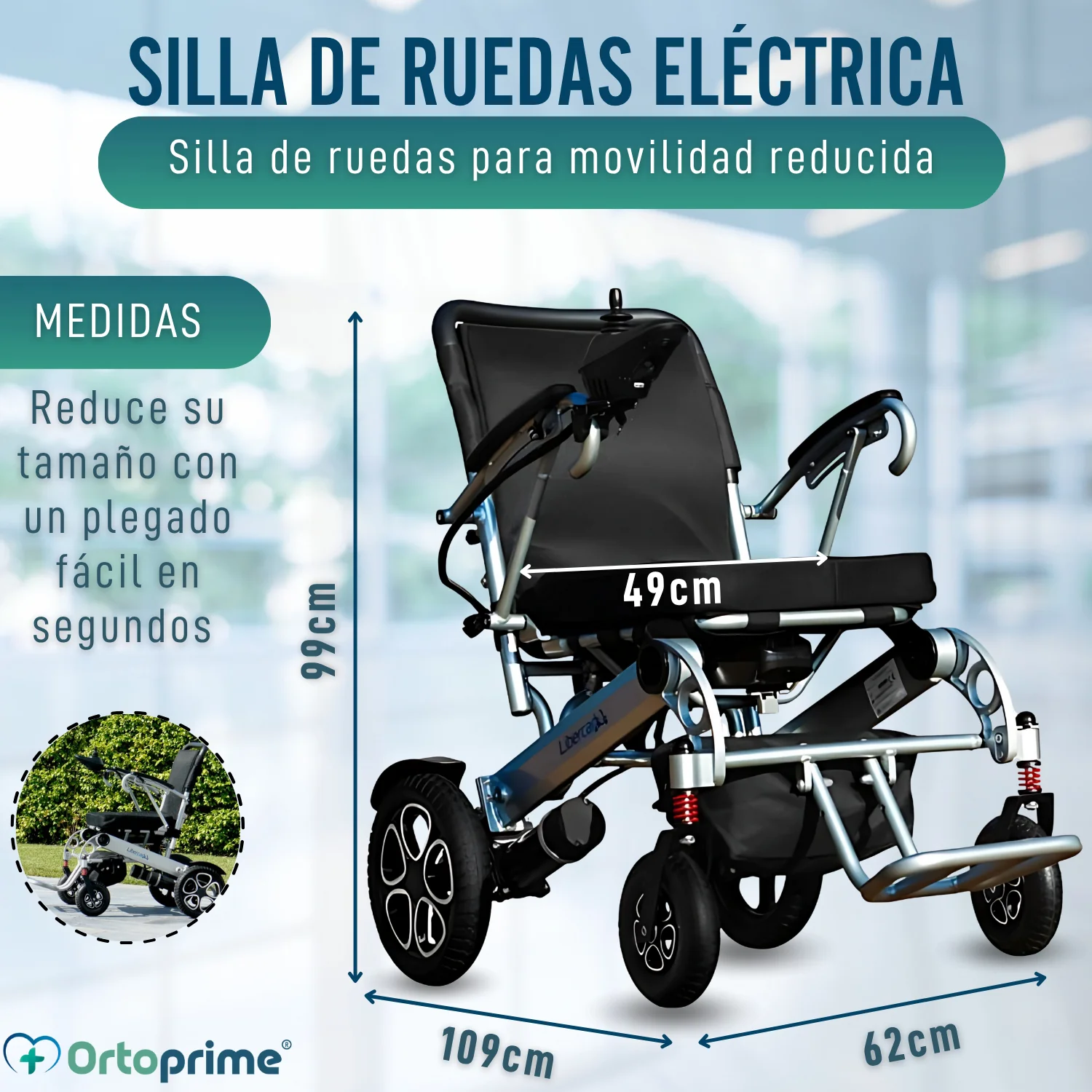 Silla de Ruedas Eléctrica Ultra-Ligera con Batería de Litio - Image 2
