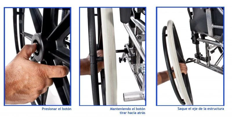 Silla de Ruedas Plegable Aluminio | Ruedas Extraíbles - Image 10