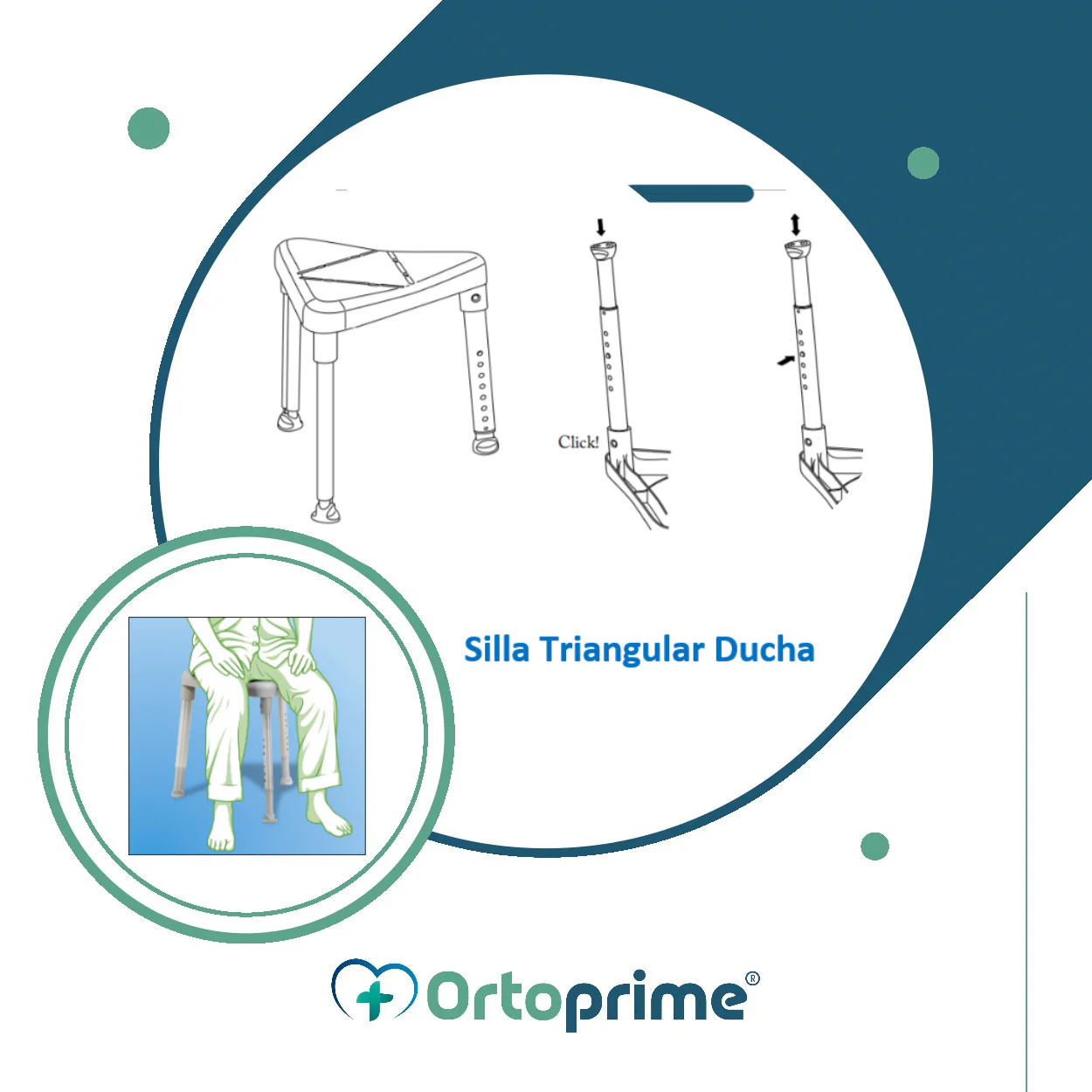 Silla Triangular para Ducha - Image 3