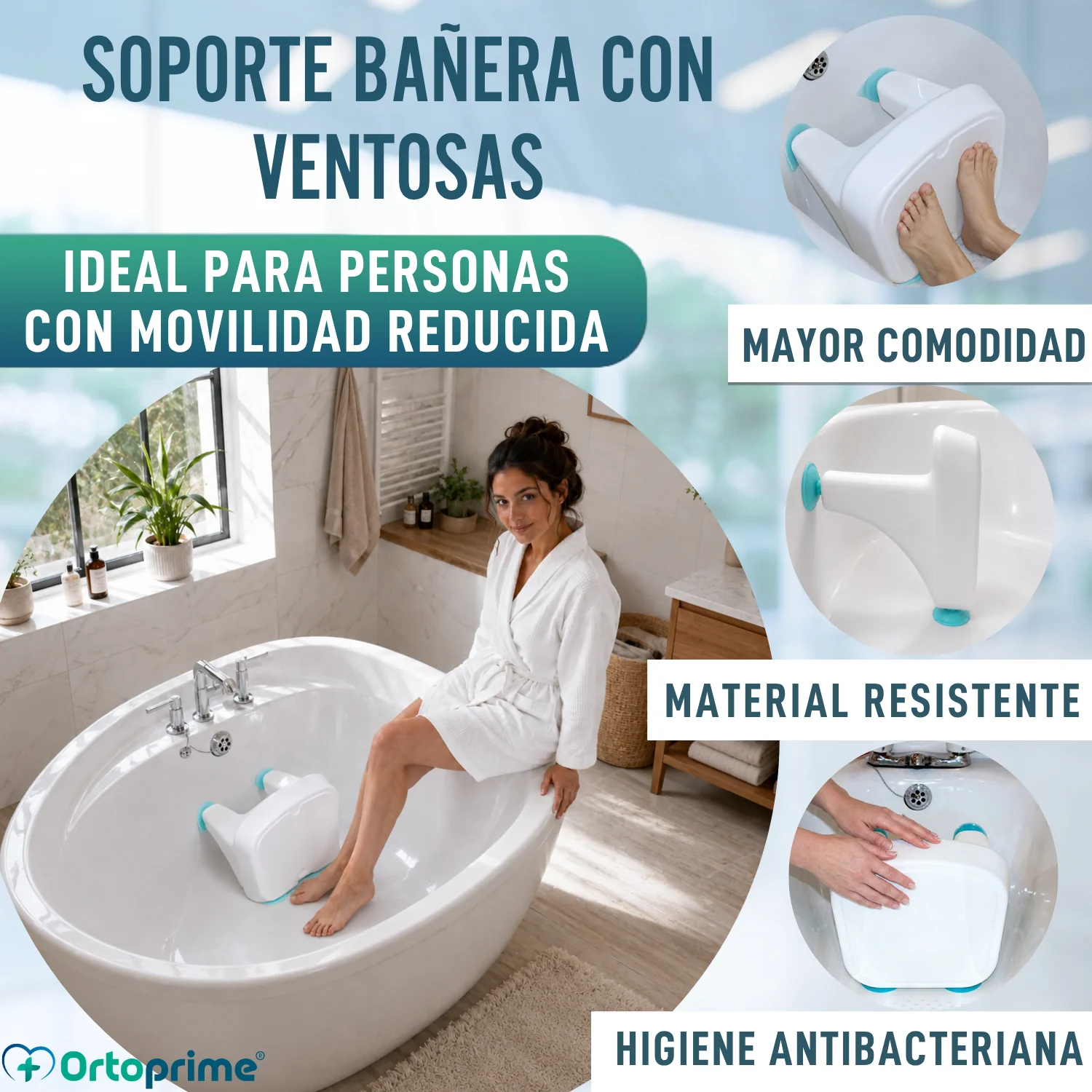 Soporte Reductor para Bañera con Ventosas | Adaptable - Image 4