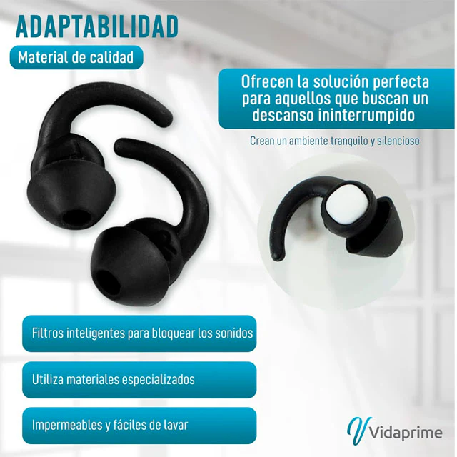 Tapones Oídos Anti Ruido para Dormir | Pack 2 Unidades - Image 6