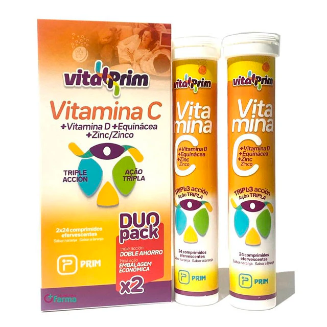 Vitamina C Efervescente Triple Acción | Pack Dúo 48 comprimidos - Image 2