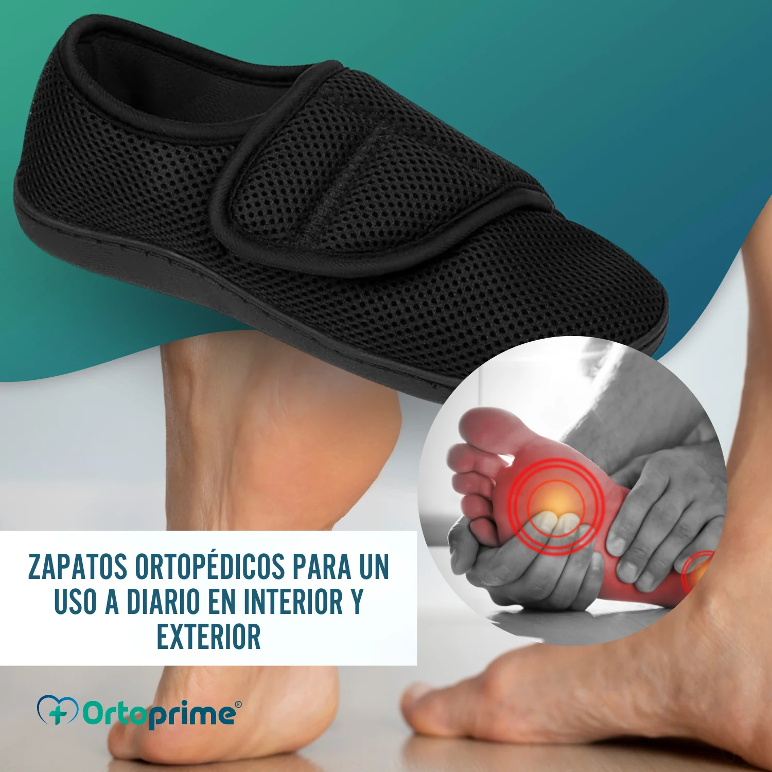 Zapatillas Ortopédicas Mujer y Hombre Pies Hinchados Transpirable - Image 9